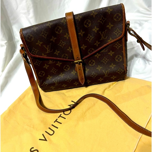 ✨RARE✨ Authentic Vintage Louis Vuitton Sac Serviette Portable Pliante Crossbody - Picture 2 of 16